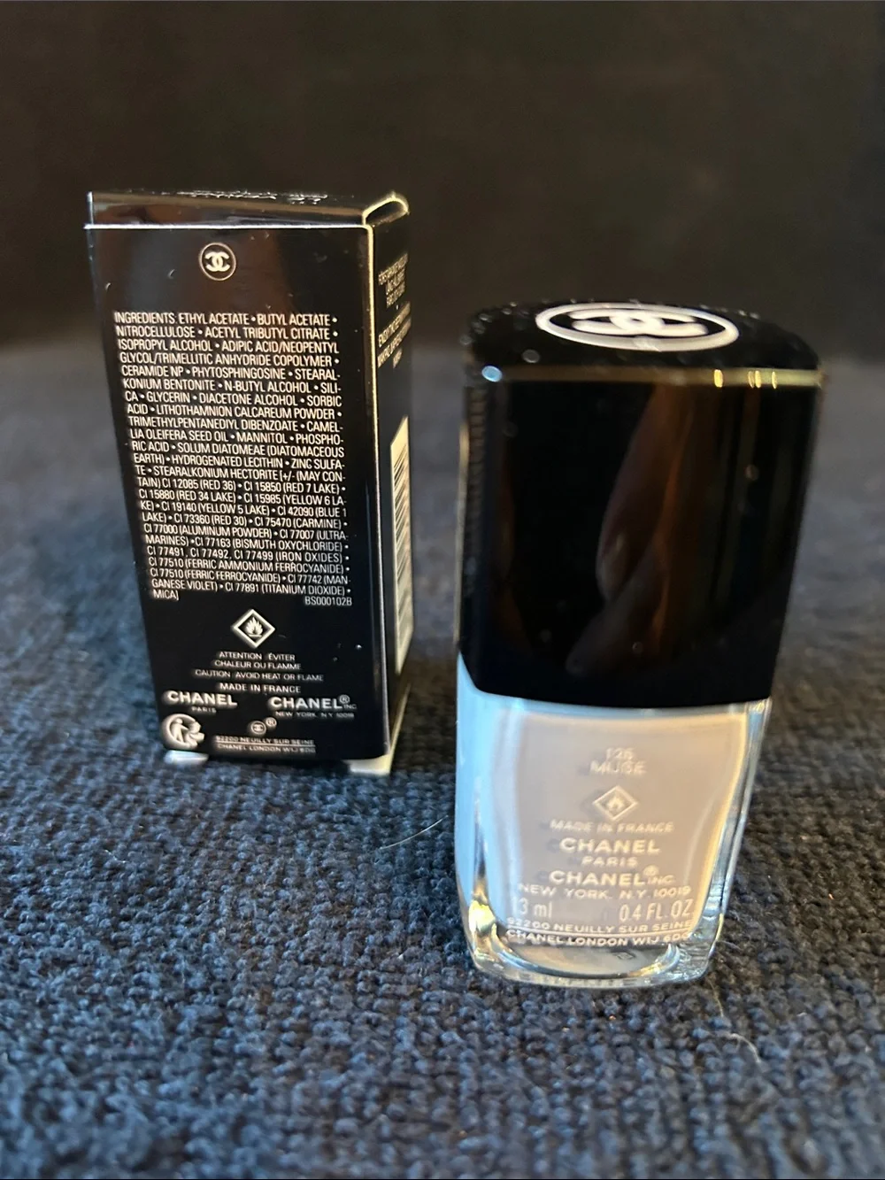 CHANEL Le Vernis Nail Colour 153 Pompier - Soft Gray